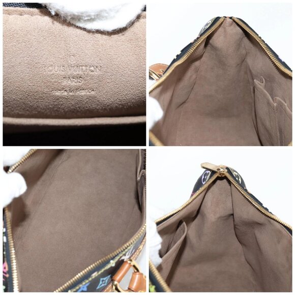 LOUIS VUITTON Monogram Multicolor Rita Tote Bag Black - Picture 15 of 16